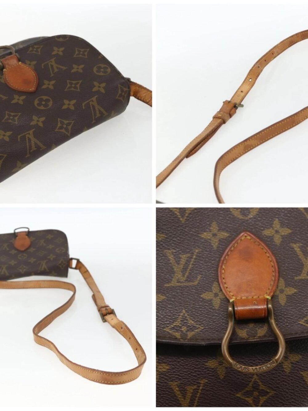 LOUIS VUITTON Monogram Saint Cloud MM Shoulder Bag M51243 LV Auth 162494 - Picture 16 of 16